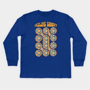 Feeling groovy Kids Long Sleeve T-Shirt